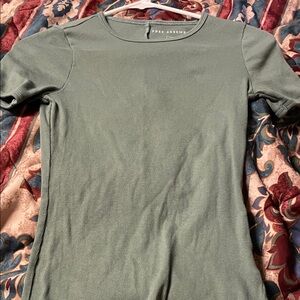 Free Assembly Sage Green Short Sleeve Top
